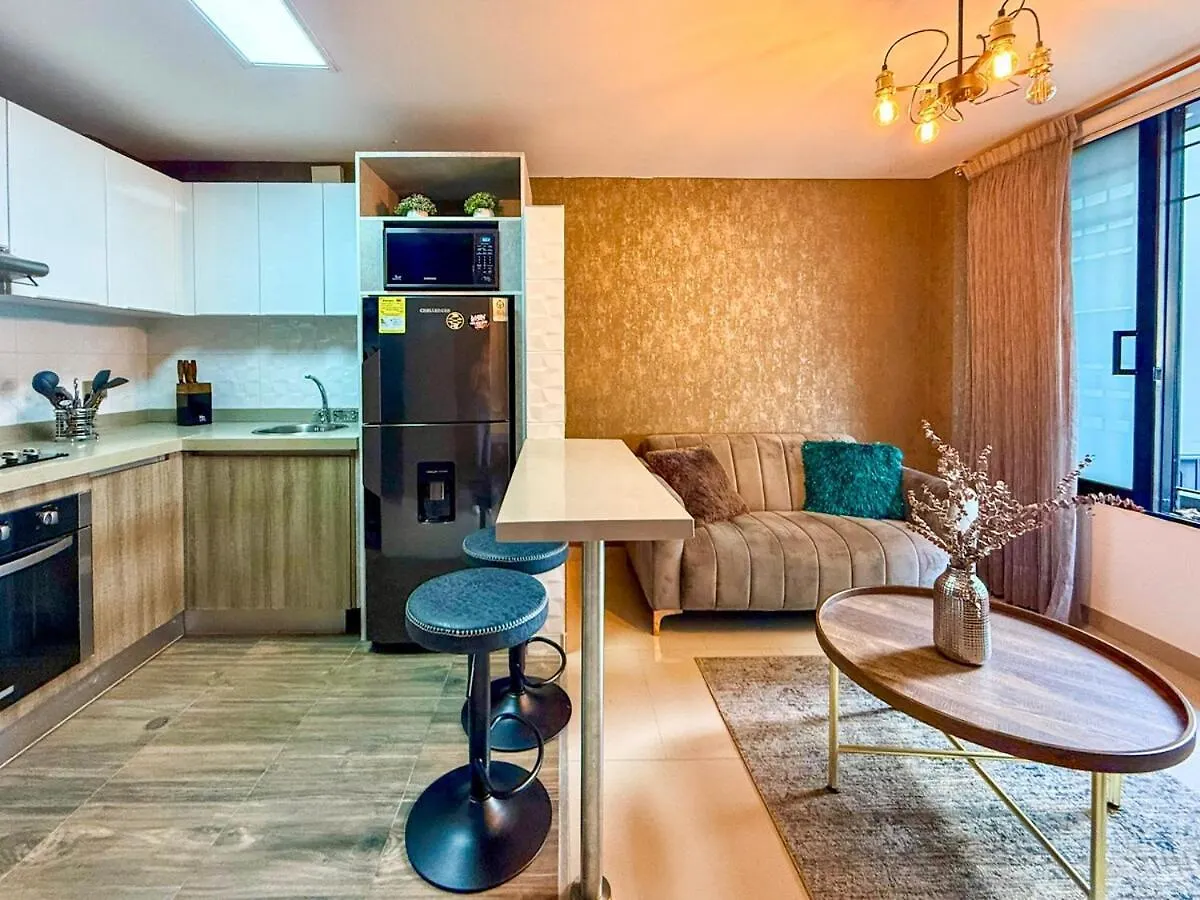 Lujoso Apartaestudio En Zona Exclusiva, Oeste Кали Апартаменты